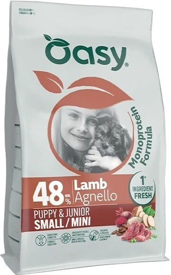 Oasy Protein 0.8kg Trockenfutter für Welpen Kleine Rassen mit Lamm