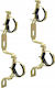 Ferro Complete Set Handles Sanitary Distributors 1"