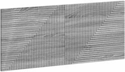 vidaXL Табла за легло Дървена Сива 120x50cm