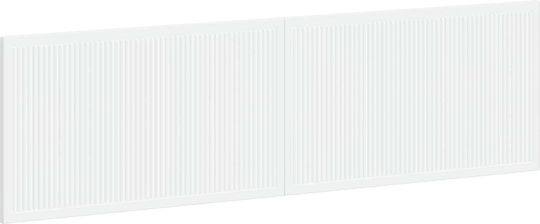 vidaXL Kopfstütze Für Betten Hölzernes Weiß 180x50cm
