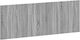 vidaXL Wooden Grey Bed Headboard 140x50cm