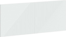 vidaXL Дървена Табла за Легло Бяла 120x50cm