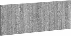 vidaXL Табла за легло Дървена Сива 140x50cm