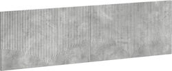 vidaXL Табла за легло Дървена Сива 180x50cm