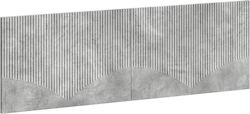 vidaXL Табла за легло Дървена Сива 160x50cm