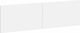 vidaXL Wooden White Bed Headboard 180x50cm