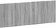 vidaXL Wooden Grey Bed Headboard 140x50cm