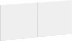 vidaXL Дървено Бяло Табло за Легло 120x50cm