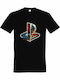 T-shirt Унисекс Playstation Kratos God War Ellie Last Us Spiderman Fanart Черен