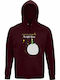 Bio-Kapuzenpulli Unisex Little Prince Burgundisch