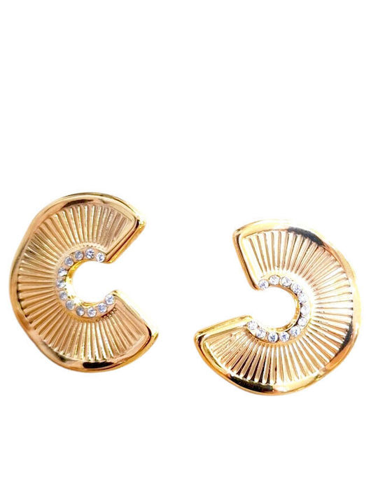 Touch Earrings Made Of Gold Plated Steel 58 642 Gold