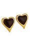 FantazyStores Earrings Made of Gold Plated Black Steel