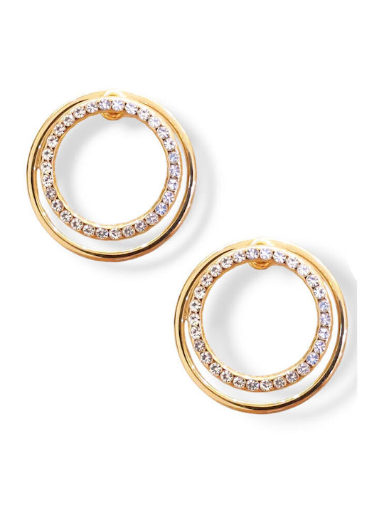 Touch Earrings Gold Plated Steel 55 409 Gold