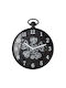 Mondex Leise Wanduhr Schwarz 30x37cm