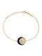 Jcou Women's Chain Bracelet in 14K Gold with Zircon