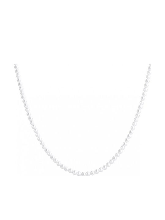 Luca Barra Gold Steel Pearls 3.5mm Ck2275