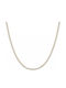 Luca Barra Halskette Goldener Stahl Tennis Zirkon 2mm Ck2207