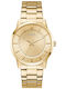 Guess Emmett Men's Battery Watch with Gold Metal Bracelet