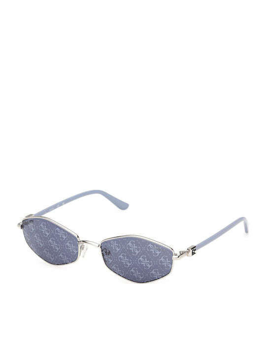Guess Damentaschen Sonnenbrille mit Gold Rahmen und Silber Gläser GU00289 10X
