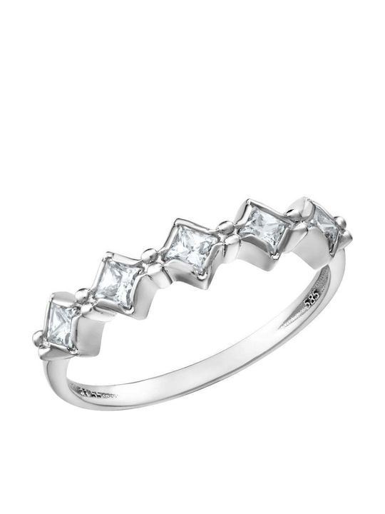 Ioannis Kosmima Women's Ring with Zircon in 9K White Gold
