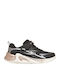 Kids Sneakers With Hoop & Loop Closure Black