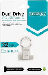 Andowl 32GB USB 2.0 USB флашка с USB-A и USB-C връзка Andowl 32GB USB 2.0 USB флашка с USB-A и USB-C връзка
