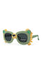 Kiddos Unbreakable Round Kids Sunglasses with Polarized Lens Yellow