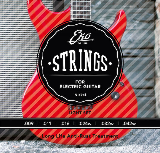 Extra Light Set of Electric Guitar Strings 9 - 42"