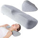 Verk Group Medizinisches Nackenkissen Memory-Schaum 45x16x10cm Grau