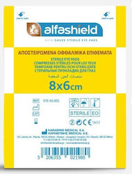 Pansamente Oculare Sterile Alfashield Albe 6x8cm 50 Bucăți