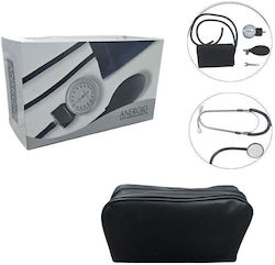 Aneroid Arm Blood Pressure Monitor Stethoscope Sphygmomanometer