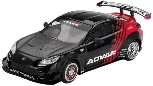 Macheta Mașină Toyota Gr86 Lb Nation Advan Negru 2025 Scara 1:64 Mgt01173-r