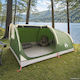 vidaXL Campingzelt Tunnel Klettern Grüne 4 Jahreszeiten Für 2 Personen Wasserabweisung 3000mm 227x153x95cm