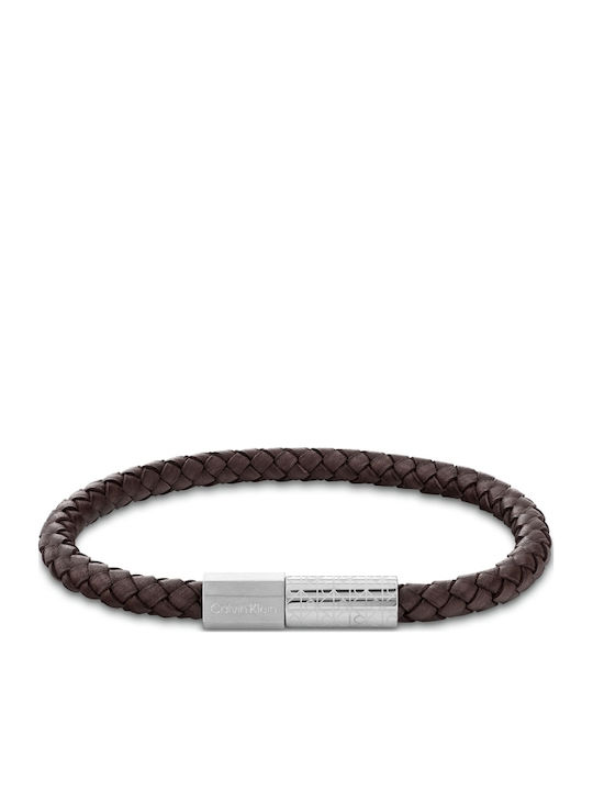 Calvin Klein Brățară pentru bărbați din piele 19.5cm
