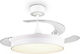 Trio Lighting Kerava Ανεμιστήρας Οροφής 106cm με Φως Λευκός