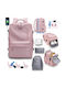 Expandable Carry-on Wasserdicht 36lt Rosa