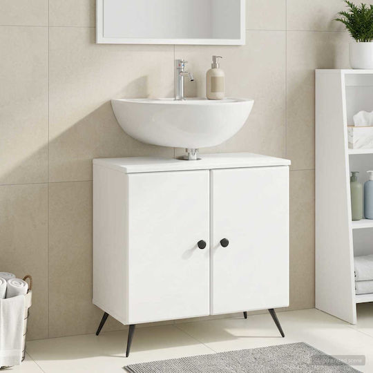vidaXL Vanity Unit Without Sink W59.5xD31.5xH59cm White