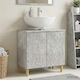 vidaXL Bathroom Vanity Unit Without Sink W59.5xD31.5xH59cm Concrete Grey