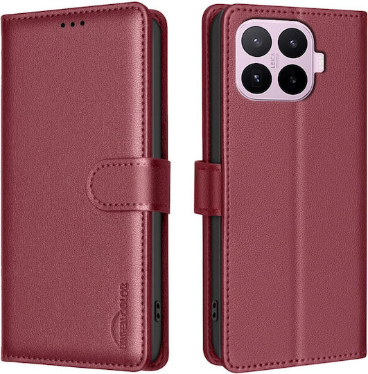 Xiaomi 17t Pro 5g Case Binfen Color Bf32 Flip Wallet Synthetic Leather Pu Tpu Red Rfid Wallet Stand