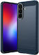 Amorus Rückseitenhülle aus Silikon Blau für Galaxy A27