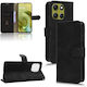 Leather / Silicone Black Wallet (Moto G86 Power)