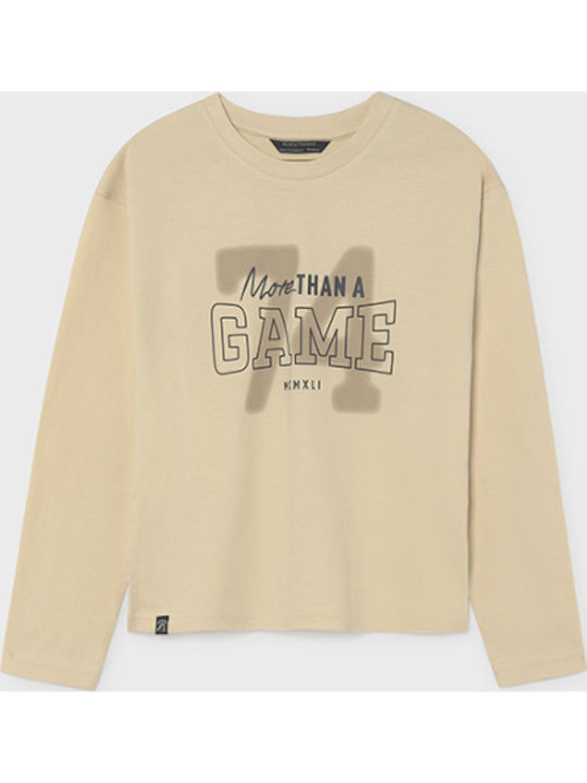 Mayoral Παιδικό T-shirt Εκρου