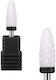 Ceramic Nail Drill Bit with Flame Shape Black