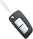 Techstar Husa Pentru Chei Auto Tip Pliabil Cu 2 Butoane Compatibil Nissan Juke Micra Qashqai X-trail Pulsar – Lama Nsn14
