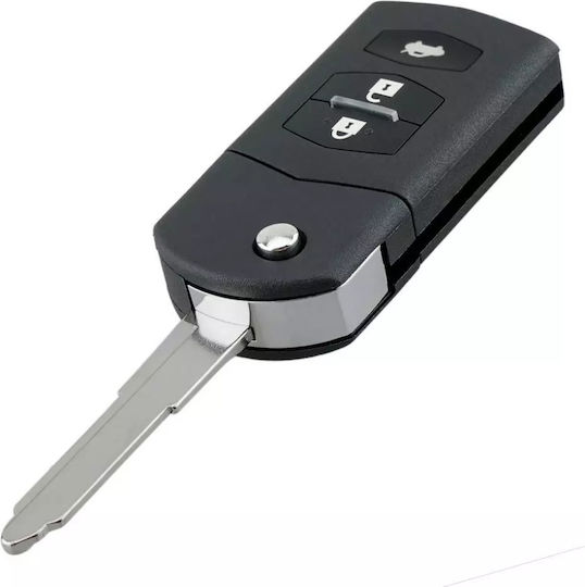 Husă Pliabilă Completă Pentru Cheie Auto Techstar 3 Butoane 433mhz Ske126-01 Id63 Cip 80bit Compatibil Mazda 2 3 5 6 8 Baterie Inclusă