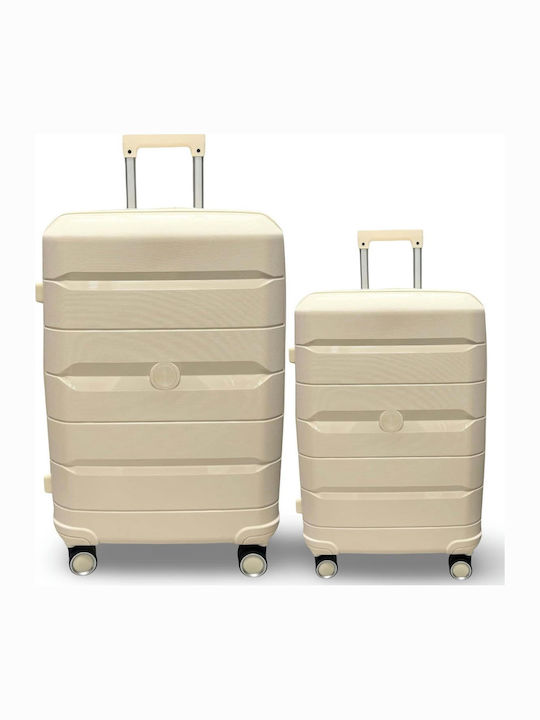 Olia Home Suitcases Hard Cream Set of 2 Pieces