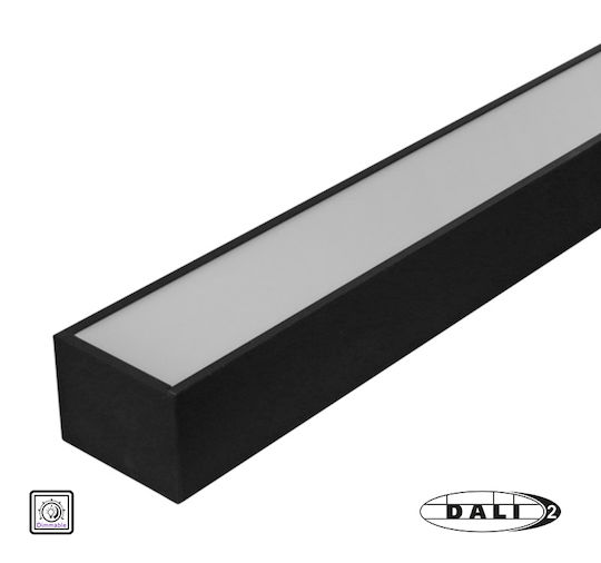 Adeleq LED Γραμμικό Φωτιστικό Τοίχου 50W Θερμό Λευκό με Ρυθμιζόμενη Ένταση 150εκ.