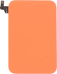 Back Cover Πίσω Καπάκι Magnetism Ring + Metal Plate + Wireless Charger Chip Iphone 17 Pro Cosmic Orange