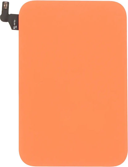 Back Cover Magnetismus Ring + Metallplatte + Kabelloses Ladechip Für iPhone 17 Pro Kosmisches Orange