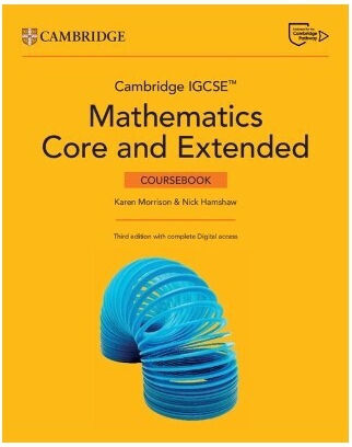 Cambridge Igcse Mathematics Core And Extended Coursebook With Digital Version 2 Years Access 3rd Ed